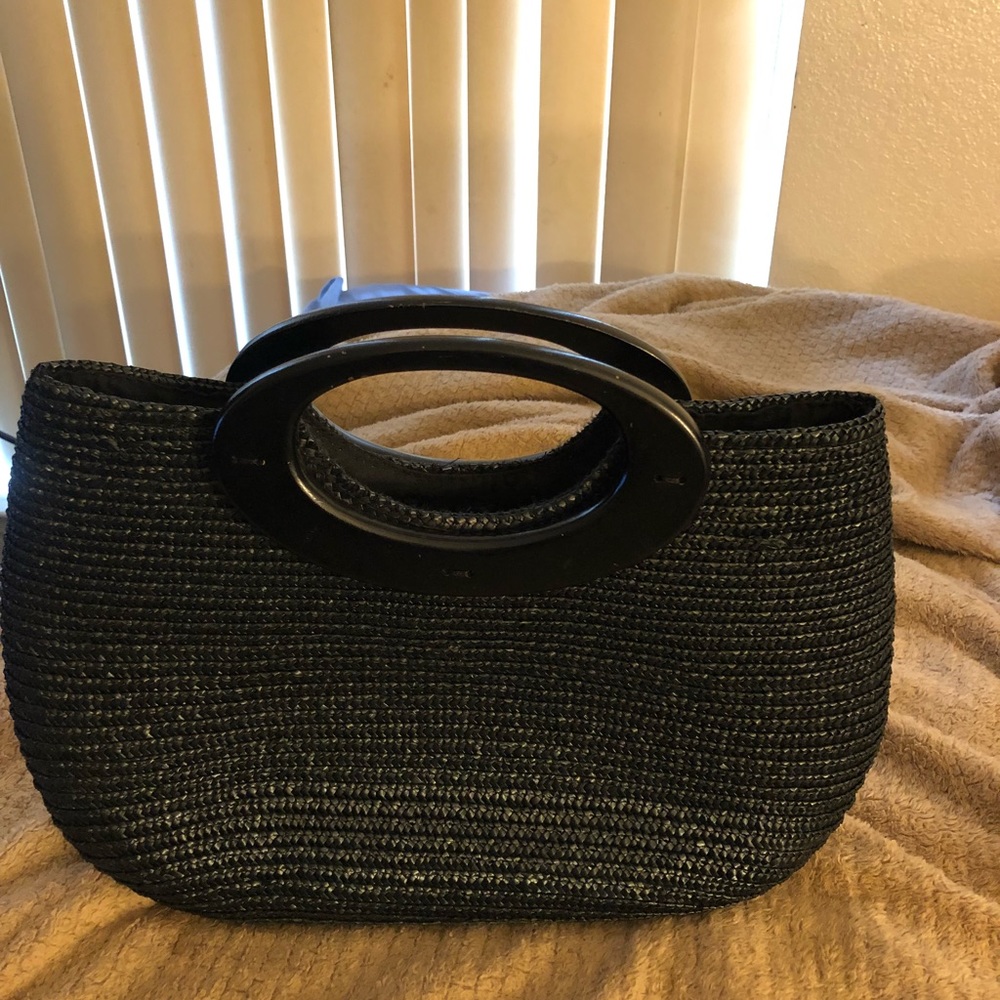Black handbag
